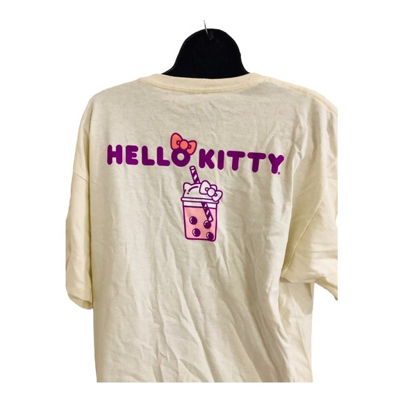 Hello‎ Kitty cream relaxed fit graphic print ice cream shop t-shirt size large - Picture 13 of 16